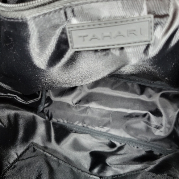 Tahari Shoulder Large Black Monochrome Bag - Picture 9 of 11